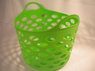 Flexible Plastic Dorm Nesting Storage Laundry Toys Closet Handle Basket Tote Bin