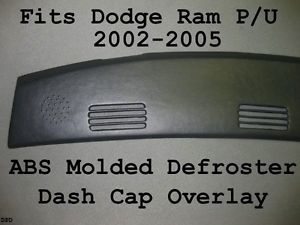 Dodge RAM Defroster ABS Dash Cap Overlay Hard Cover Dark Taupe Color New
