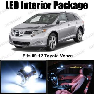 8 x White LED Lights Interior Package Deal Toyota Venza