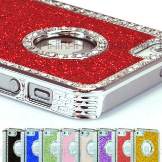 Diamante Diamond Glitter Case Cover for iPhone 4 4S 5 Free Screen Protector