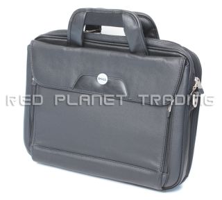Genuine Dell 15 4" Black Leather Notebook Laptop Carry Case RF076 PG754 RF637
