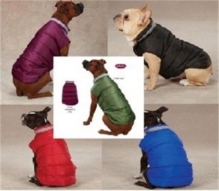 North Paw Puffy Vest Dog Coat Jacket All Sizes Warm Water Repellent Reflective