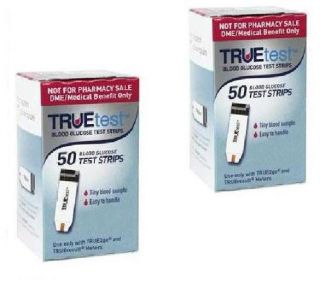 New True Test Diabetic Blood Glucose Test Strips 100 Ct on Sale