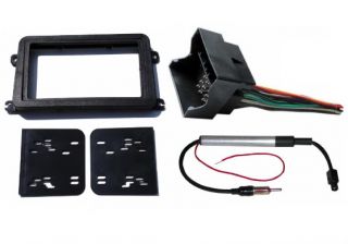 Radio Stereo Double DIN Install Mount Dash Kit Wire Harness Antenna Adapter