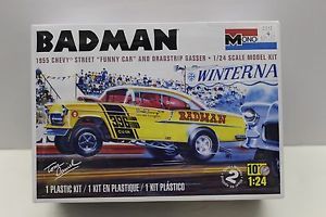 Monogram 1 24 Scale 1955 Chevy Badman "Funny Car" Plastic Car Model Kit 854904
