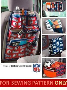 Sewing Pattern Make Car Seat Organizers Toys Travel Storage for Baby Kid Adult