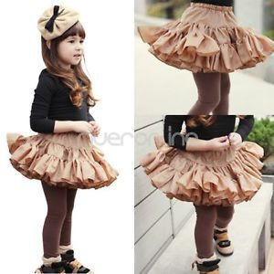 Girls Kids Princess Tutu Ruffle Skirt Pettiskirt Skirt Costume Sz 5 6