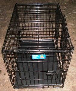 Top Paw 30" Folding Wire 2 Door Pet Crate Cage Dog Cat Portable Kennel