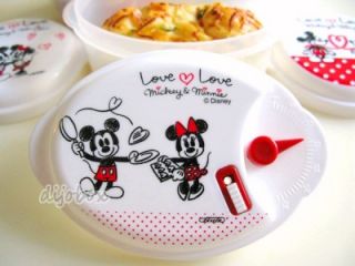 3P Disney Love Love Mickey Minnie Micro Food Storage Container Made in Japan
