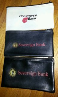 3 Money Bags 1 Commerce Bank 2 Sovereign Bank Used