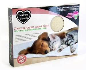 Valentina Valentti Self Heating Pet Snuggle Rug or Bed for Cats Small Dogs