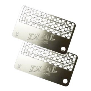 New Qty of 2 V Syndicate Herb Grinder Card Dual Arrows Silver Credit Card Size