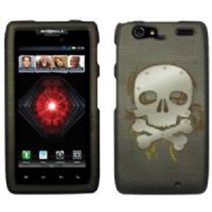 Cell Phone Cover Case Accessory for Motorola Droid RAZR Maxx XT913 Skull