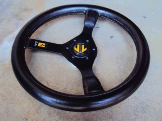 Momo Cavallino Leather Steering Wheel Ferrari BMW Porsche VW Audi Miata JDM