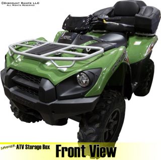 New Deluxe ATV Rear Cargo Rack Storage Box Padded Seat Backrest ATV CB L7500