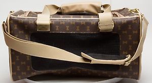 Simplydog Soft Brown Beige Small Dog Carrier 16x8x10" Travel Tote Pet Doggie LN