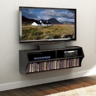 48" Wall Mounted Console LCD LED TV Stand AV Media Shelf Video CD DVD Storage
