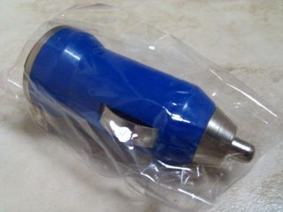 iPhone iTouch 3G 3GS 4th Gen  Player Blue Mini Bullet USB Car Charger Adapter