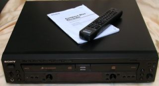 Sony RCD W500C Dual Deck Audio CD Recorder CD R CD RW Player Remote Manual
