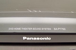Panasonic SA PT753 5 Disc DVD Home Theater w SH FX65T Transmitter No Speakers