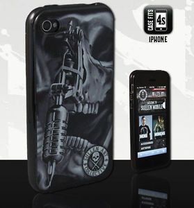 Sullen Clothing Nikko Gun Apple iPhone 4S Cell Phone Case Cover Skull