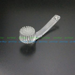 White Nail Clean Brush for File Manicure Pedicure Tool