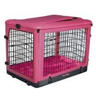 Brand New Pet Gear "Other Door" 4 Dr Molded Steel Folding Dog Crate 27" Small