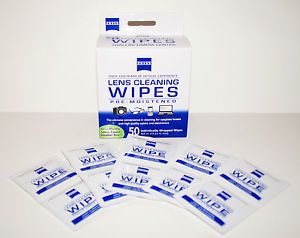 Zeiss Lens Cleaning Wipes X50 Optics Electronic Camera Laptop High Quality