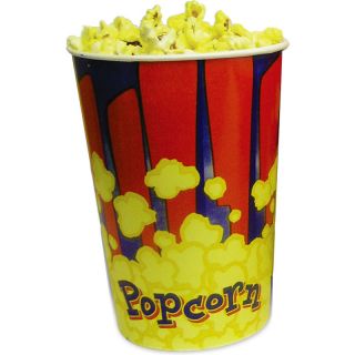 One Hundred 46 oz Popcorn Popper Tubs Heavy Duty Paper Board Machine Supplies