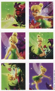 8 Sheets Disney Fairies Tinker Bell Birthday Party Supplies Favors Stickers Tink