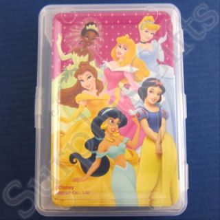 Disney Princess Dark Pink Playing Card with Clear Case