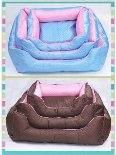 Cute 2 Colors Options Pet Dog Cat Warm Soft Bed House Plush Cozy Nest Mat Pad