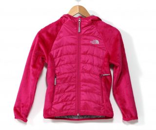 The North Face Girls' Oso Animagi Hoodie Jacket in Razzle Pink