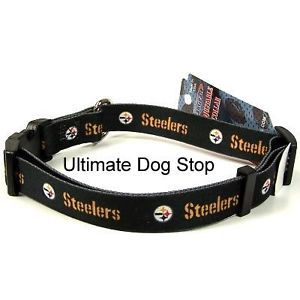 NFL Pittsburgh Steelers Dog Pet Collar Small Med Large