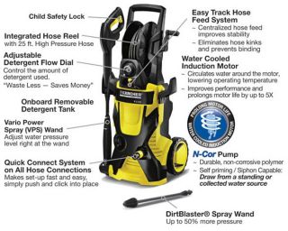 Karcher K 5 540 x Series Cold Water Electric High Pressure Washer with Hose Reel