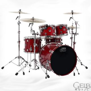 DW Performance Series 5 Piece Shell Pack Cherry Stain Lacquer with Free Tom