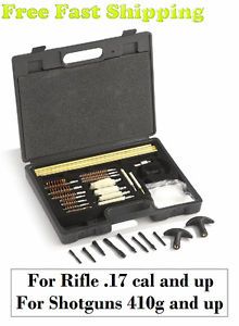 Gun Cleaning Kit for All Calibers of Rifles and Shotguns with 2 Brass Rods