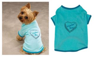Mama’s Boy Tee for Dogs Baby Blue Small Make UR Dog The Center of Attention