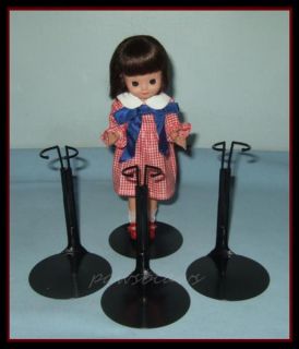 Free U s Shipping 3 Black Kaiser Doll Stands for 8" Tiny Betsy McCall Kickits