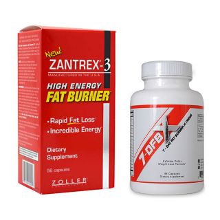 Zantrex 3 Red 56CAPS with 7 DFBX Fat Burner Detox Combo