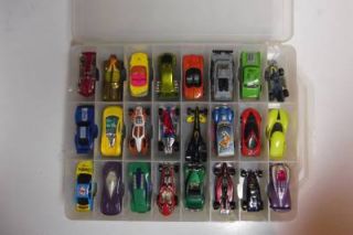 48 Hot Wheels Lot w Double Sided Clear Plastic Case No Combined Shipping
