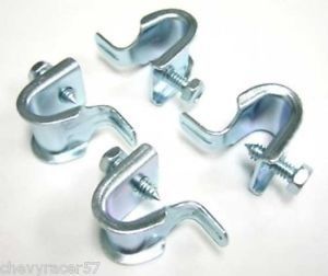55 56 57 58 59 60 61 62 63 64 65 66 Chevy Impala Fender Skirt Clips Clamps Set