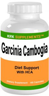 2 Bottles Garcinia Cambogia 500mg 50 HCA Dr oz Weight Loss KRK Supplements 609207932758