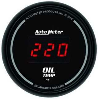 Auto Meter 6348 Sport Comp Digital Oil Temperature Gauge