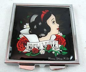 Disney Princess Snow White Tattoo Flash Art Design Compact Mirror New
