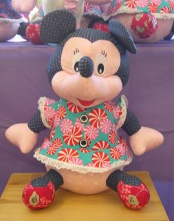 New Handmade Fabric Soft Toys Dolls Kids Stuffed Animals Toys Disney Mickey