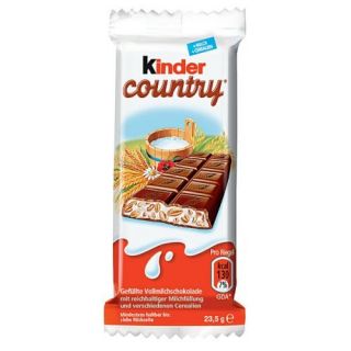 Kinder Country 5x23 5g 5x0 9oz Milk Cream Puffed Cereal Filled Choc 5 Pack