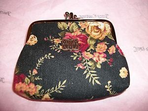 Anna Sui Floral Mini Wallet Coin Change Purse for Your Shoulder Tote Hobo Bag