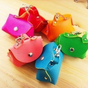 Lovely Candy Color PU Leather Lady Girls Coin Pocket Change Purse Wallets