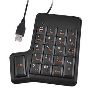 USB Cable 20 Keys Numeric Number Keypad Keyboard for Laptop PC Computer